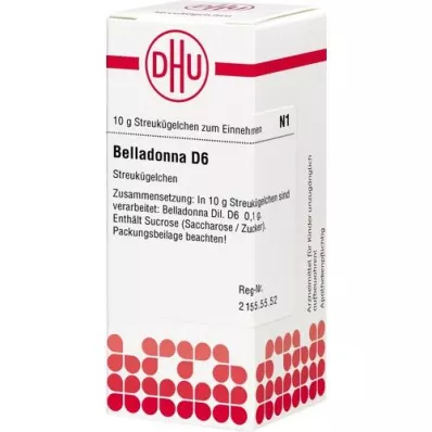 BELLADONNA D 6 glóbulos, 10 g BELLADONNA D 6 glóbulos, 10 g
