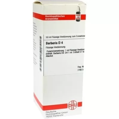 BERBERIS Diluição D4, 50 ml BERBERIS Diluição D4, 50 ml