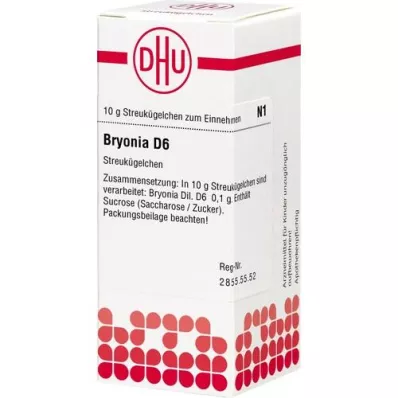 BRYONIA D 6 glóbulos, 10 g