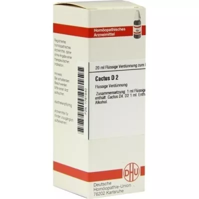CACTUS Diluição D 2, 20 ml CACTUS Diluição D 2, 20 ml