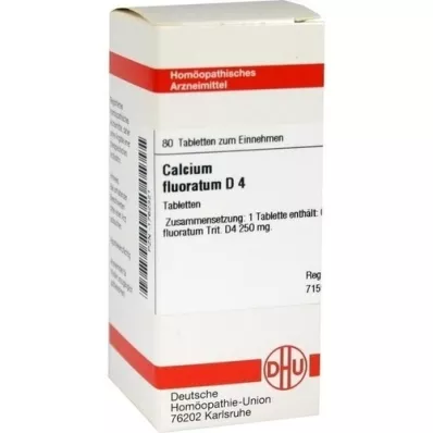CALCIUM FLUORATUM D 4 comprimidos, 80 unidades