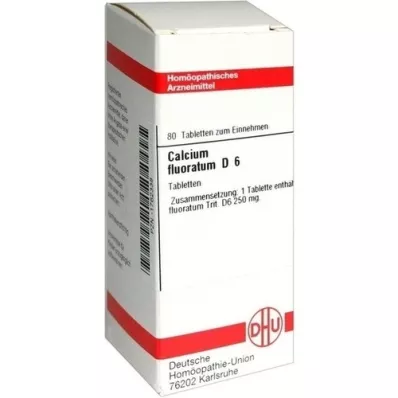 CALCIUM FLUORATUM D 6 comprimidos, 80 unidades