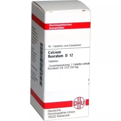 CALCIUM FLUORATUM D 12 comprimidos, 80 unidades