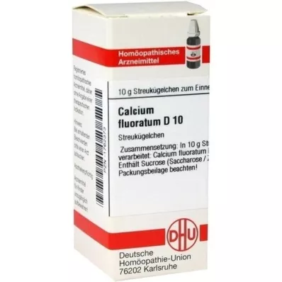 CALCIUM FLUORATUM D 10 glóbulos, 10 g CALCIUM FLUORATUM D 10 glóbulos, 10 g