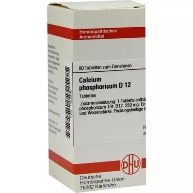 CALCIUM PHOSPHORICUM D 12 comprimidos, 80 unidades CALCIUM PHOSPHORICUM D 12 comprimidos, 80 unidades