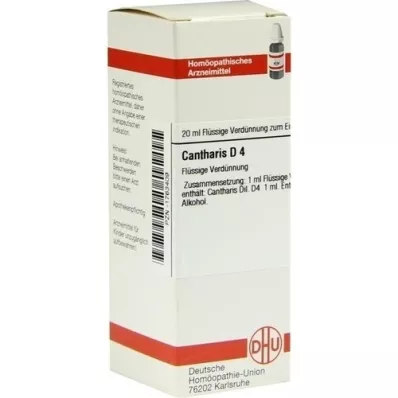 CANTHARIS Diluição D4, 20 ml CANTHARIS Diluição D4, 20 ml