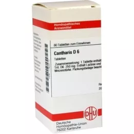 CANTHARIS D 6 comprimidos, 80 unidades