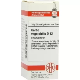 CARBO VEGETABILIS D 12 glóbulos, 10 g