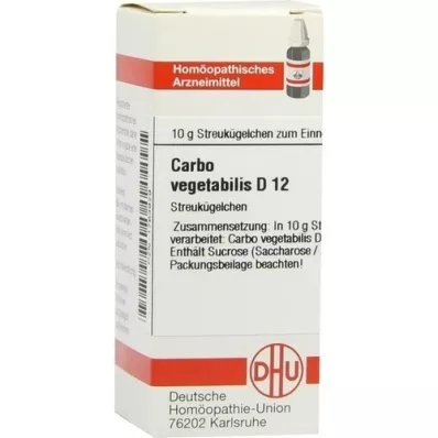 CARBO VEGETABILIS D 12 glóbulos, 10 g CARBO VEGETABILIS D 12 glóbulos, 10 g