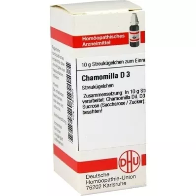 CHAMOMILLA D 3 glóbulos, 10 g CHAMOMILLA D 3 glóbulos, 10 g
