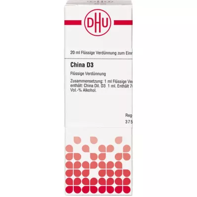 CHINA Diluição D3, 20 ml CHINA Diluição D3, 20 ml
