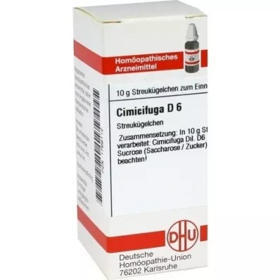 CIMICIFUGA D 6 glóbulos, 10 g