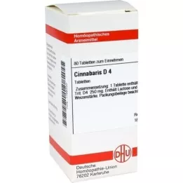 CINNABARIS D 4 comprimidos, 80 unidades