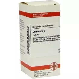 CONIUM D 6 comprimidos, 80 unidades