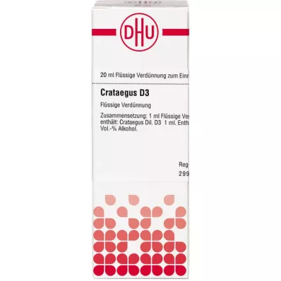 CRATAEGUS Diluição D3, 20 ml CRATAEGUS Diluição D3, 20 ml