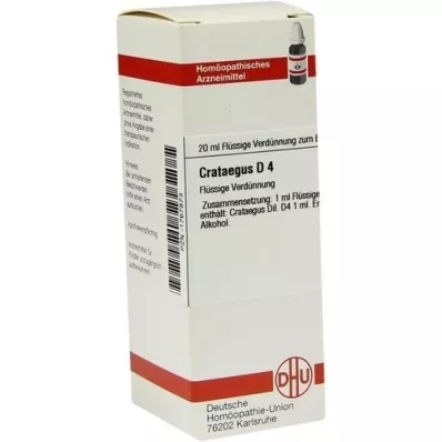 CRATAEGUS Diluição D4, 20 ml CRATAEGUS Diluição D4, 20 ml
