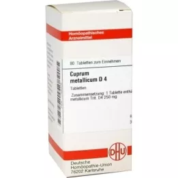 CUPRUM METALLICUM D 4 comprimidos, 80 unidades