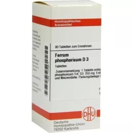 FERRUM PHOSPHORICUM D 3 comprimidos, 80 unidades