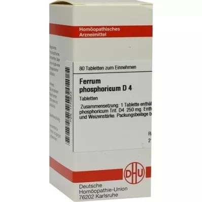 FERRUM PHOSPHORICUM D 4 comprimidos, 80 unidades FERRUM PHOSPHORICUM D 4 comprimidos, 80 unidades