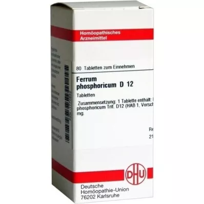 FERRUM PHOSPHORICUM D 12 comprimidos, 80 unidades