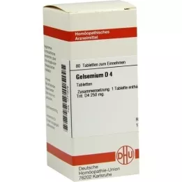 GELSEMIUM D 4 comprimidos, 80 unidades