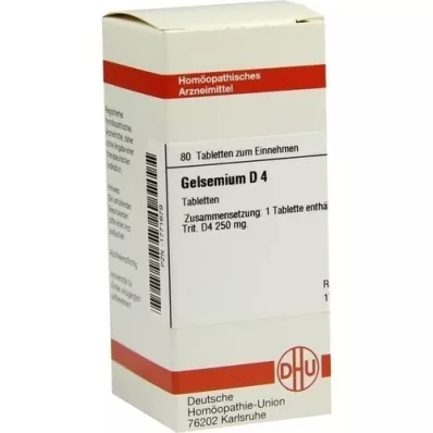 GELSEMIUM D 4 comprimidos, 80 unidades