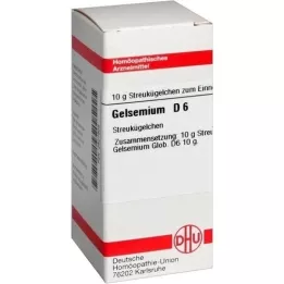 GELSEMIUM D 6 glóbulos, 10 g