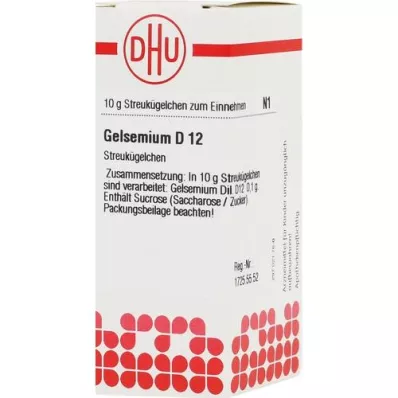 GELSEMIUM D 12 glóbulos, 10 g