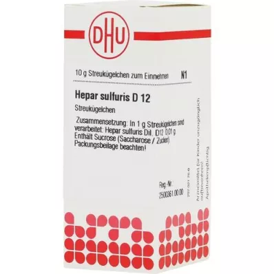HEPAR SULFURIS D 12 glóbulos, 10 g HEPAR SULFURIS D 12 glóbulos, 10 g