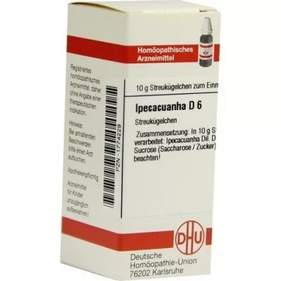 IPECACUANHA D 6 glóbulos, 10 g IPECACUANHA D 6 glóbulos, 10 g