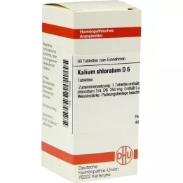 KALIUM CHLORATUM D 6 comprimidos, 80 unidades