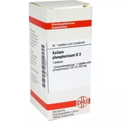 KALIUM PHOSPHORICUM D 3 comprimidos, 80 unidades KALIUM PHOSPHORICUM D 3 comprimidos, 80 unidades