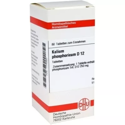 KALIUM PHOSPHORICUM D 12 comprimidos, 80 unidades KALIUM PHOSPHORICUM D 12 comprimidos, 80 unidades