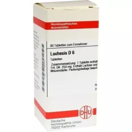 LACHESIS D 6 comprimidos, 80 unidades