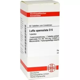 LUFFA OPERCULATA D 6 comprimidos, 80 unidades