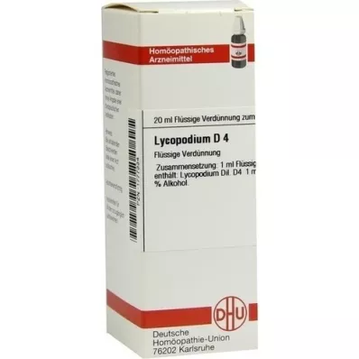 LYCOPODIUM Diluição D4, 20 ml LYCOPODIUM Diluição D4, 20 ml
