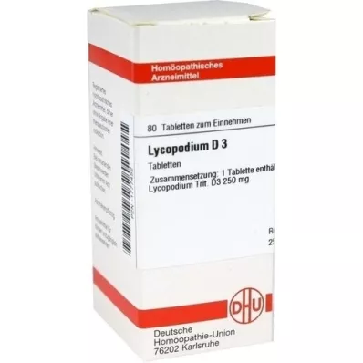 LYCOPODIUM D 3 comprimidos, 80 unidades LYCOPODIUM D 3 comprimidos, 80 unidades