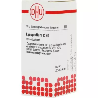 LYCOPODIUM C 30 glóbulos, 10 g LYCOPODIUM C 30 glóbulos, 10 g