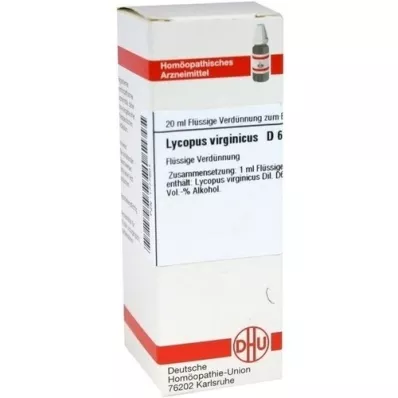 LYCOPUS VIRGINICUS Diluição D 6, 20 ml LYCOPUS VIRGINICUS Diluição D 6, 20 ml