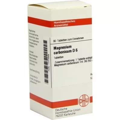 MAGNESIUM CARBONICUM D 6 comprimidos, 80 unidades