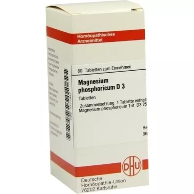 MAGNESIUM PHOSPHORICUM D 3 comprimidos, 80 unidades MAGNESIUM PHOSPHORICUM D 3 comprimidos, 80 unidades