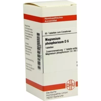 MAGNESIUM PHOSPHORICUM D 6 comprimidos, 80 unidades