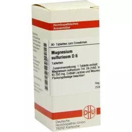 MAGNESIUM SULFURICUM D 6 comprimidos, 80 unidades