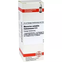 MERCURIUS SOLUBILIS Diluição Hahnemanni D 8, 20 ml