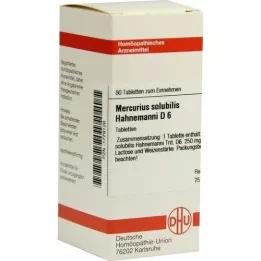 MERCURIUS SOLUBILIS Hahnemanni D 6 comprimidos, 80 unidades