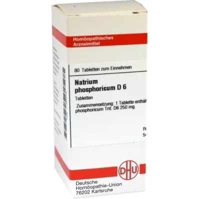 NATRIUM PHOSPHORICUM D 6 comprimidos, 80 unidades NATRIUM PHOSPHORICUM D 6 comprimidos, 80 unidades