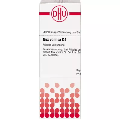 NUX VOMICA Diluição D4, 20 ml NUX VOMICA Diluição D4, 20 ml