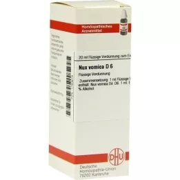 NUX VOMICA Diluição D 6, 20 ml