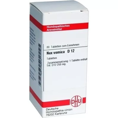 NUX VOMICA D 12 comprimidos, 80 unidades