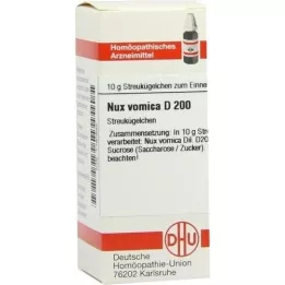 NUX VOMICA D 200 glóbulos, 10 g